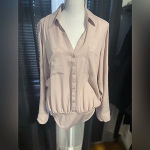 New Slim Express Mauve Button up bodysuit.